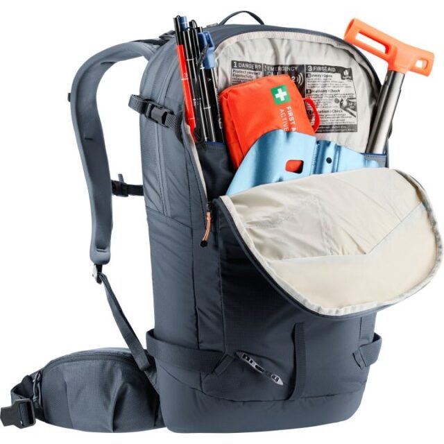 Ski touring backpack Deuter Freerider 24 L Black - imagine 9