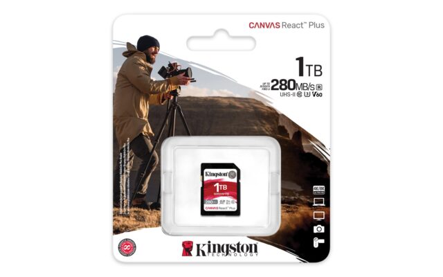 Kingston Technology 1TB Canvas React Plus SDXC UHS-II 280R/150W U3 V60 for Full HD/4K - imagine 3