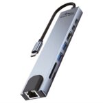 MEDIA-TECH USB HUB 8 IN 1 GIGA LAN HUB MT5046 - imagine 2