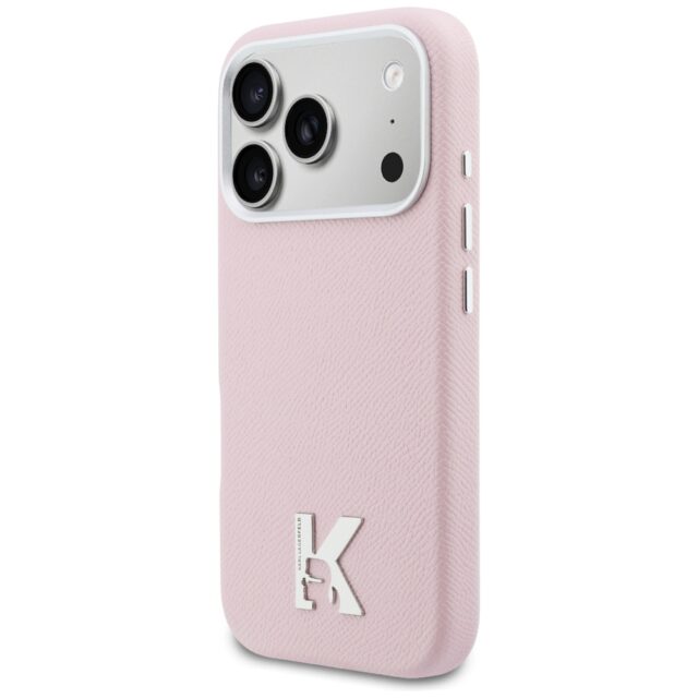Case Karl Lagerfeld Karl Head Logo       MagSafe for iPhone 17 Pro Max pink - imagine 2