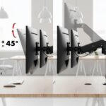 Maclean 2 monitor mount  gas spring  17 -32   2-10kg  black  MC-136 - imagine 8