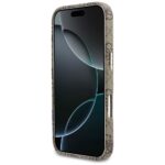 Case Guess 4G Script MagSafe for iPhone   17 Pro brown - imagine 5