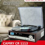 Camry Premium CR1113 Belt-drive audio turntable Black  Chrome  Wood Semi Automatic - imagine 10