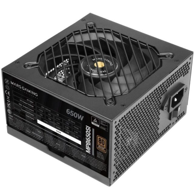 Mars Gaming MPB650SI power supply unit 650 W 24-pin ATX ATX Black - imagine 3