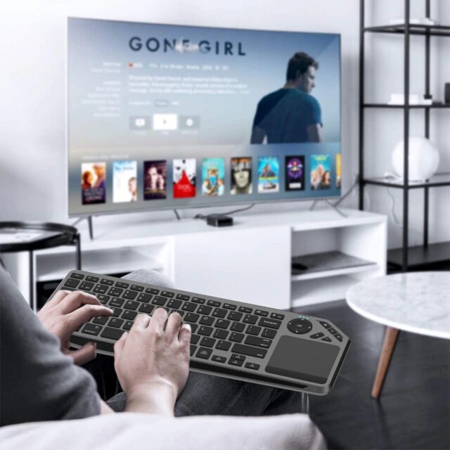 Techly ICTB9801TB keyboard Universal RF Wireless + Bluetooth QWERTY US English Black - imagine 7