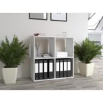 Topeshop MALAX 2X2 BIEL living room bookcase - imagine 4