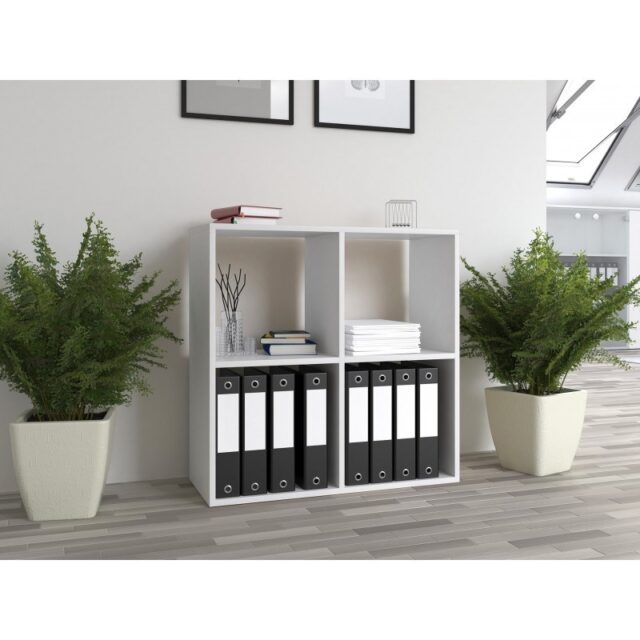 Topeshop MALAX 2X2 BIEL living room bookcase - imagine 4