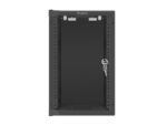 Lanberg wall-mount cabinet 10  9U (280x310  black) - imagine 4