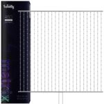 Twinkly Matrix - 480 RGB LED Pearl-shaped lights  clear wire  3.3x3.3ft F-plug type