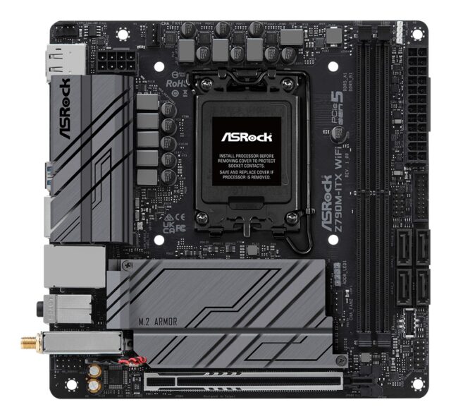 Asrock Z790M-ITX WiFi Intel Z790 LGA 1700 mini ITX - imagine 2