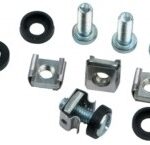 Triton Set M6 50 screws  washers  captive nuts Silver