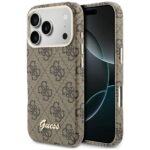 Case Guess 4G Script MagSafe for iPhone   17 Pro Max brown