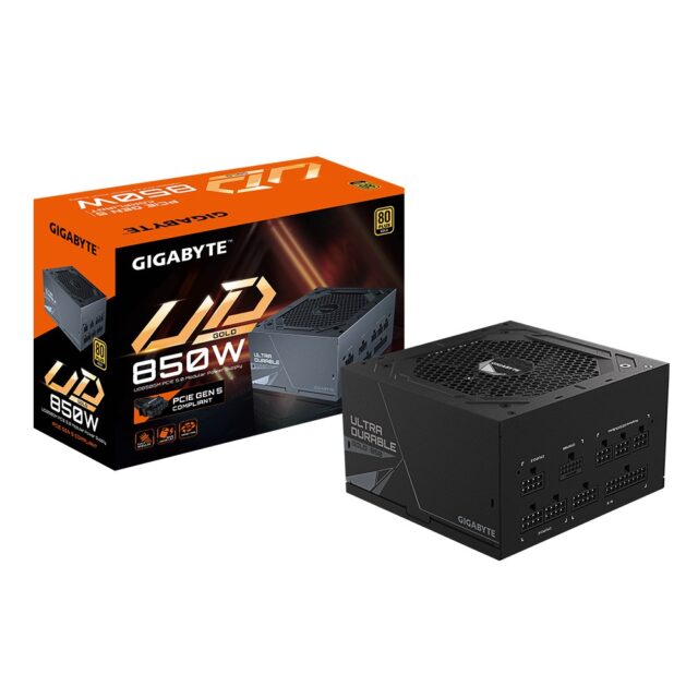 GIGABYTE GP-UD850GM PG5 power supply unit 850 W 20+4 pin ATX ATX Black - imagine 4