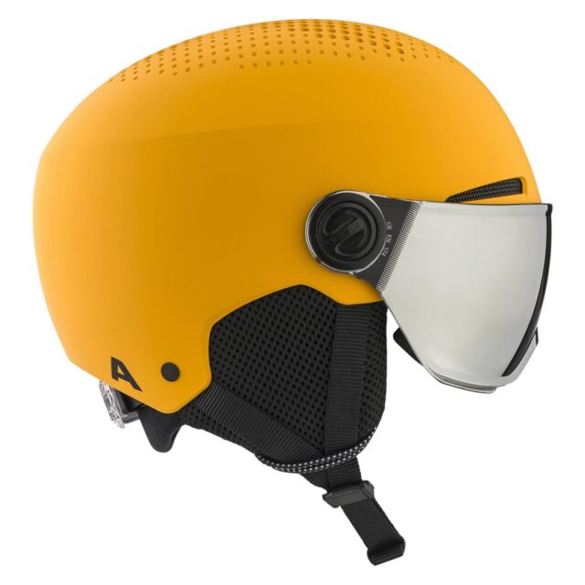 Alpina Zupo Visor Q-Lite Burned-Yellow winter helmet. Matt 51-55 - imagine 4