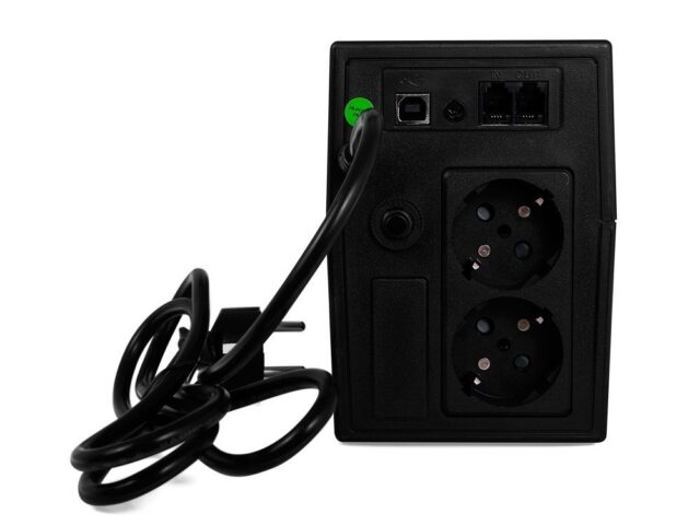 Green Cell UPS01LCD uninterruptible power supply (UPS) Line-Interactive 0.6 kVA 360 W 2 AC outlet(s) - imagine 2