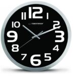Esperanza EHC013K Wall Clock - Zurich - Black Quartz clock Oval Black  White