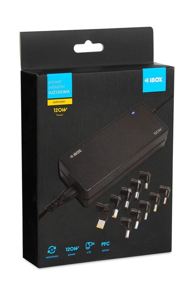 iBox IUZ120WA power adapter/inverter Indoor 120 W Black - imagine 5