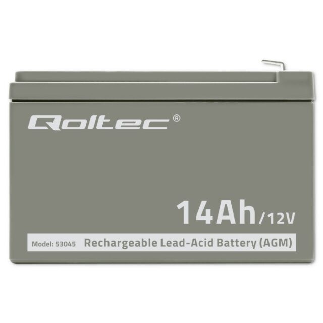Qoltec 53045 AGM battery | 12V | 14Ah - imagine 5