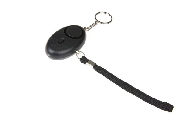 Personal alarm GUARD SCORPION siren 120 dB  LED flashlight Black (YC-003-BL) - imagine 6