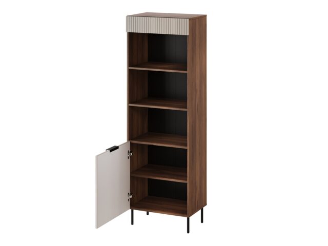 Cama 3 ALMERA bookcase 60x42x185 walnut/cashmere - imagine 2