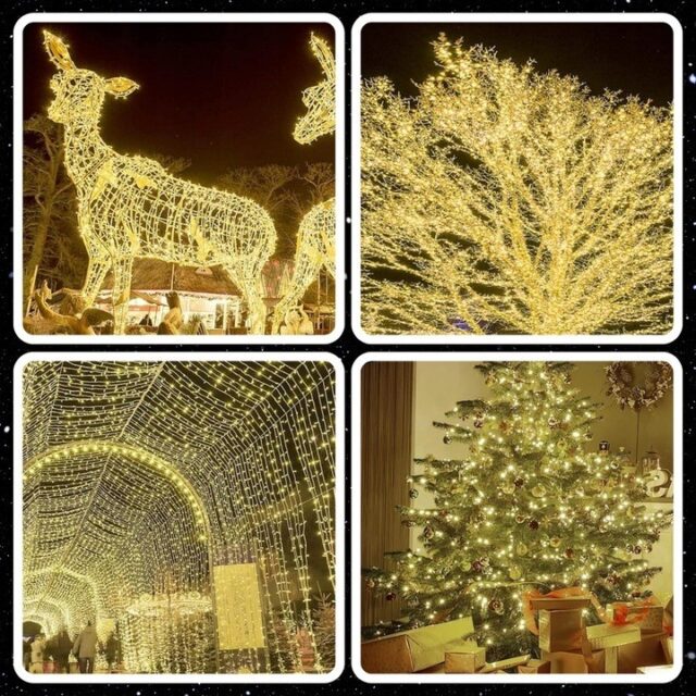 EXTRALINK LAMPKI CHOINKOWE ŚWIĄTECZNE 100 LED ŚWIATEŁKA CIEPŁE BIAŁE NA BATERIE 10,5M - imagine 8