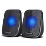 Audiocore AC835 2.0 Stereo Speakers With LED Backlighting For PC Laptop Smartphone - imagine 3