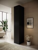 Wardrobe PAFOS 1D BASE 45x55 5x45 Black matt