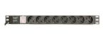 Gembird EG-PDU-014-C14 power distribution unit (PDU) 8 AC outlet(s) 1U Black