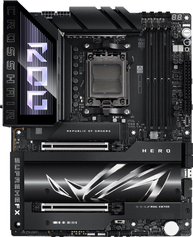 ASUS ROG CROSSHAIR X870E HERO AMD X870E Socket AM5 ATX - imagine 3