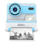 FLASH BLUE INSTANT CAMERA WITH THERMAL PRINTER FOR CHILDREN - imagine 6