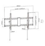 Gembird WM-90T-01 TV mount/stand 2.29 m (90 ) Black - imagine 4