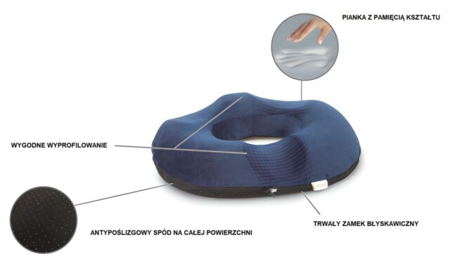 Rehabilitation pillow with a hole QMED - imagine 2