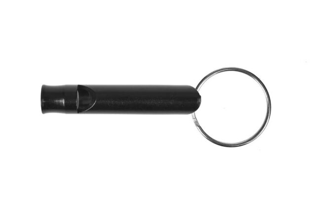 Survival whistle GUARD WHISTLE aluminium Black (YC-010-BL) - imagine 2
