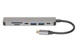 iBox IUH3SL4K interface hub USB Type-C 5000 Mbit/s Silver - imagine 3