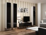 Cama TV stand VIGO 140 30/140/40 white/black gloss - imagine 6