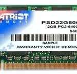 Patriot Memory DDR2 2GB CL5 PC2-6400 (800MHz) SODIMM memory module