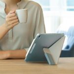 UNIQ Camden Bookcase iPad Air 10,9" (2020) peony pink Antimicrobial - imagine 8