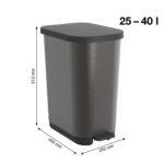 ROTHO Ribo Graphite - pedal bin – 35l - imagine 2