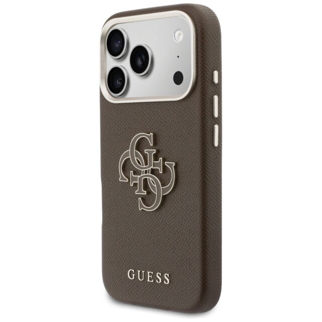 Case Guess FW Resin Logo for iPhone 17    Pro brown - imagine 2