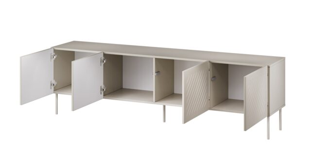 RTV cabinet SIENA 200x40x60 cashmere matt - imagine 2