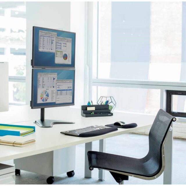 Fellowes Ergonomics freestanding arm for 2 monitors - Seasa vertical - former Professional Series™ - imagine 7