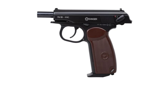 Air rifle pistol Ranger PM BB KWC CAL. 4.5 BBS 15 Shots Full Metal Slide Co2 - imagine 6