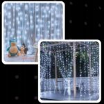 EXTRALINK KURTYNA ŚWIETLNA 300 LED ZIMNE 3X3 ŚWIĄTECZNE CHOINKOWE GIRLANDA 5V USB - imagine 9