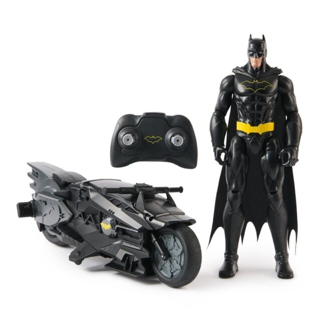 DC Comics   Batman Stealth Remote Control Batcycle with 12  Batman Action Figure  Super Hero Kids Toys for Boys and Girls Ages 4 & Up - imagine 7