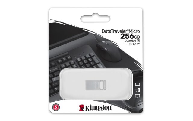 Kingston Technology DataTraveler 256GB Micro 200MB/s Metal USB 3.2 Gen 1 - imagine 4
