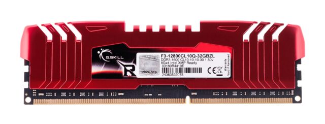 G.Skill 32GB DDR3-1600 CL10 RipjawsZ memory module 4 x 8 GB 1600 MHz - imagine 3