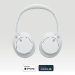 Sony WH-CH720 Headset Wired & Wireless Head-band Calls/Music USB Type-C Bluetooth White - imagine 3