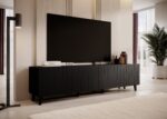 RTV cabinet BARI 200x42x52 matte black - imagine 3