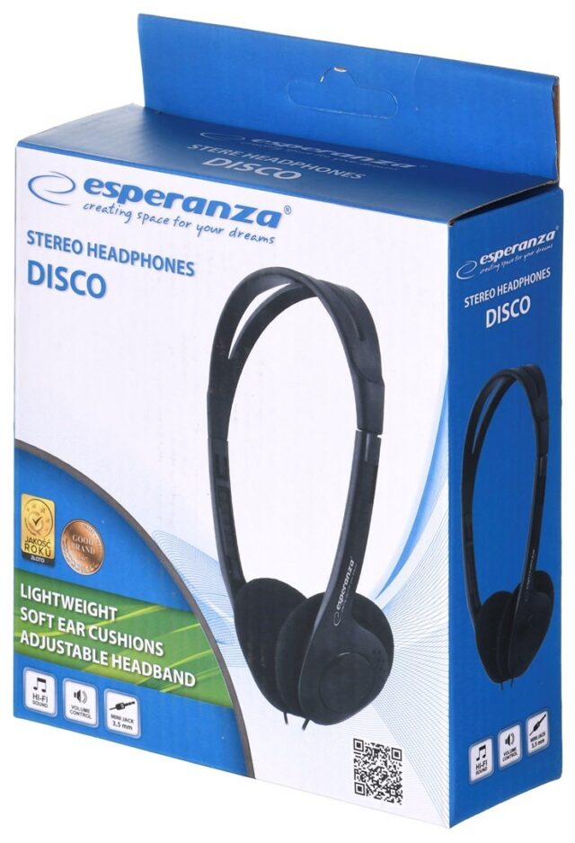 Esperanza EH119 headphones/headset Wired Head-band Music Black - imagine 2