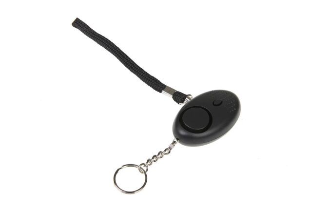 Personal alarm GUARD SCORPION siren 120 dB  LED flashlight Black (YC-003-BL) - imagine 5